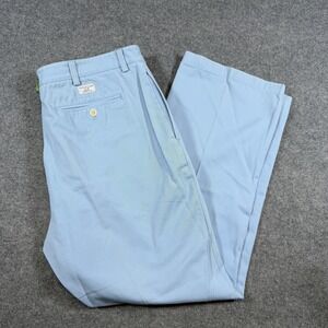 Vineyard Vines Pants Mens 38x30 Blue Cotton Twill Chino Flat Front Casual Golf